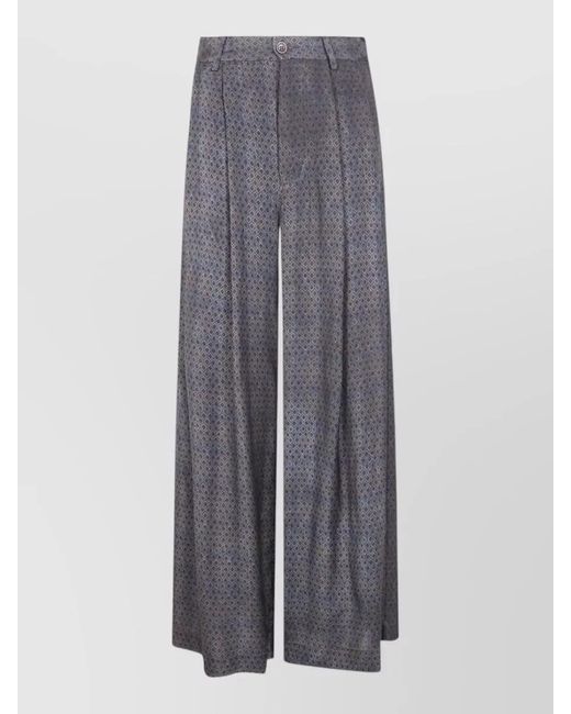 Uma Wang Gray Wide-Leg Trousers