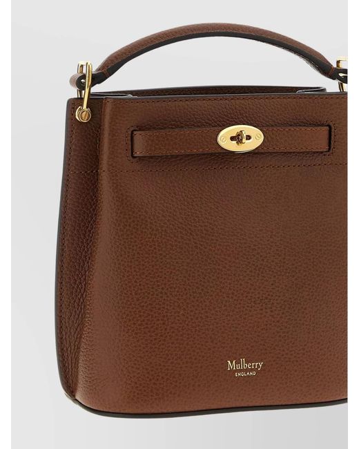 Mulberry Brown Mini Leather Bucket Bag