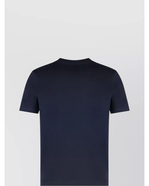 Paul & Shark Blue Cotton Logo Print Short-Sleeve T-Shirt for men