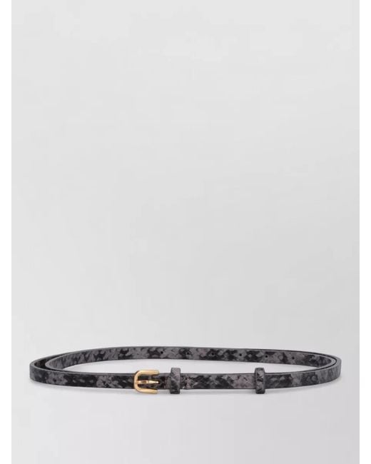 Dries Van Noten White Leather Belt