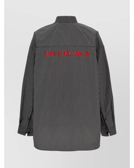 Balenciaga Gray Oversized Shirt for men