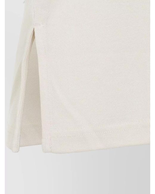 Studio Nicholson White Lyocell Ribbed Vest