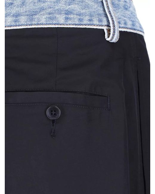 Alexander Wang Blue Wide-Leg Trousers