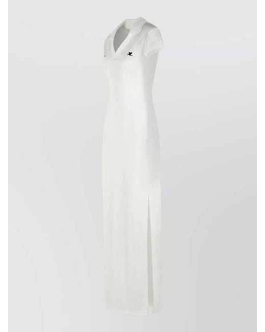 Courreges White Polo Maxi Dress