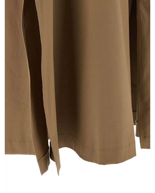 Thelatest Natural Daisy Skirt Belt Loops Pleated Back Pocket