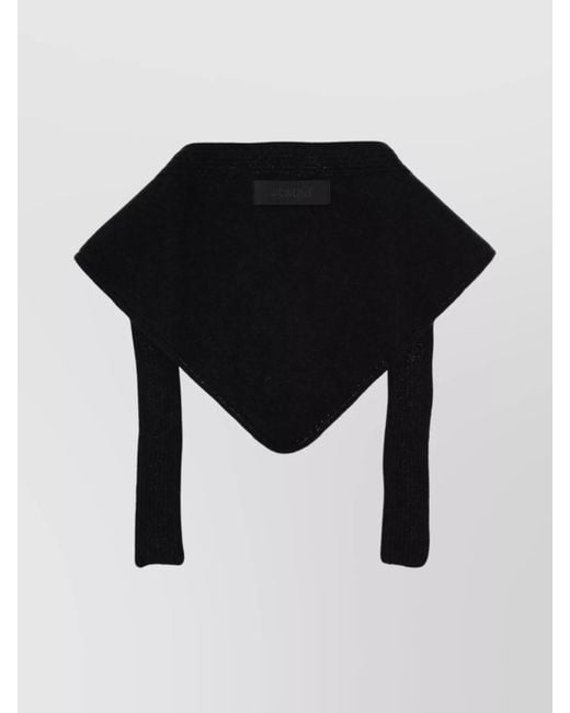 Jacquemus Black Alpaca Wool Scarf