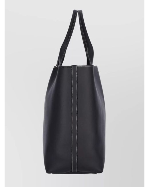 Tod's Blue Leather Tote Bag