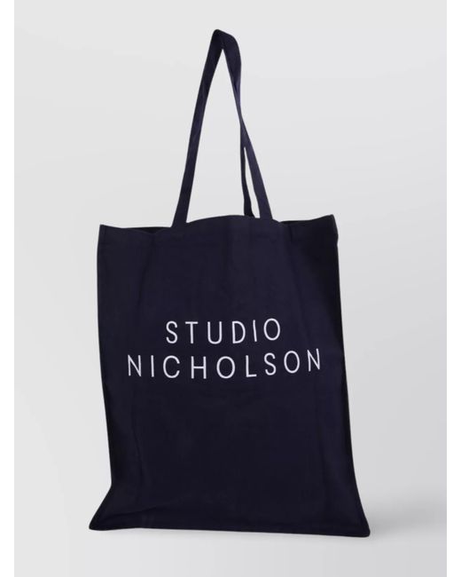 Studio Nicholson Blue Tote Bag Oversized Dual Handles for men