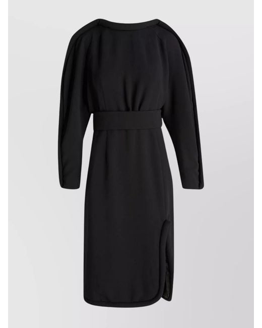 Dries Van Noten Black Knee-Length Dress