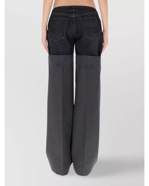 Jean Paul Gaultier Black Wide-Leg Trousers