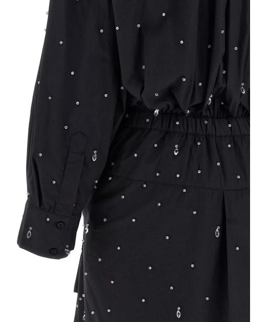 GIUSEPPE DI MORABITO Blue Cotton Double Shirt Mini Dress