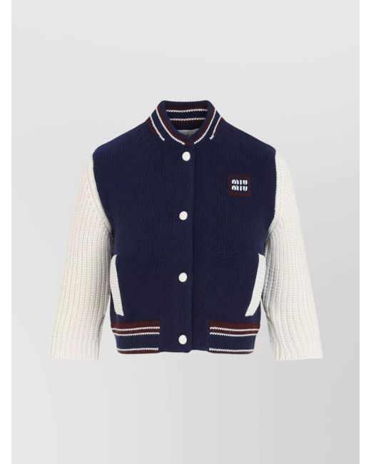 MIUMIU OVERSIZED BOMBER JACKET 268903 main image 0
