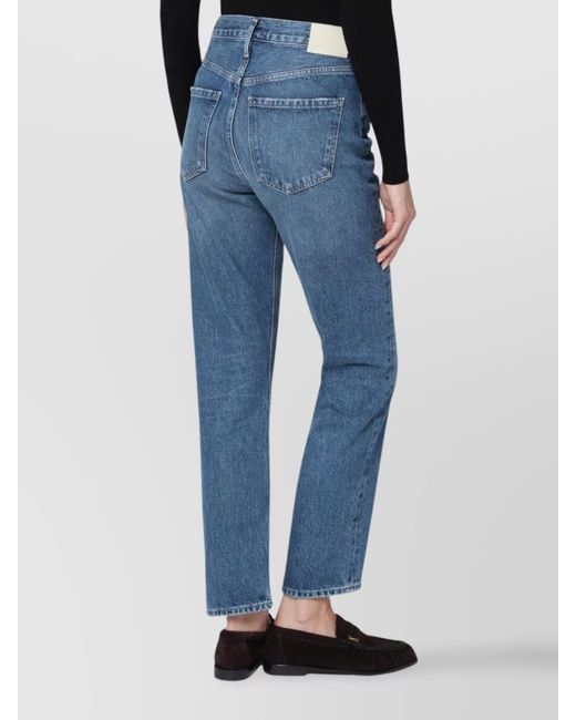 Citizens of Humanity Blue Denim Straight-Leg Jeans