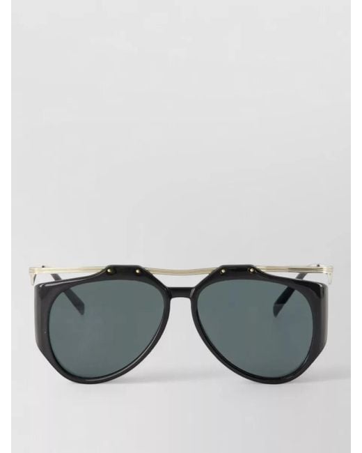 Saint Laurent Gray Amelia M137 F Sunglasses Double Bridge Metal