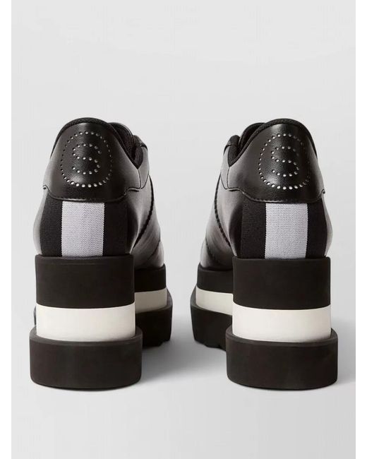 Stella McCartney Black Striped Low-Top Sneakers