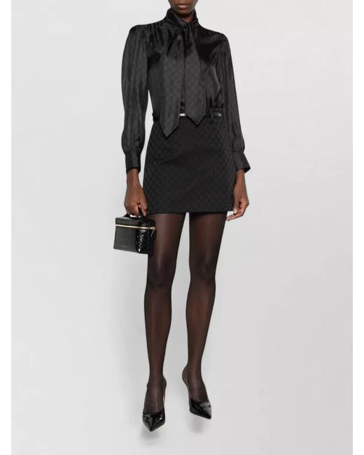 Gucci Black Silk Blouse