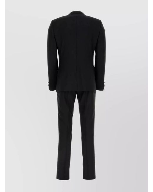 Dolce & Gabbana Black Virgin Wool Silk Tuxedo Suit for men