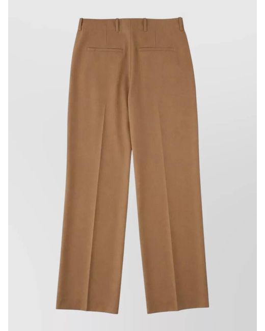Our Legacy Brown Tailored Trousers Belt Loops Pleated Front for men