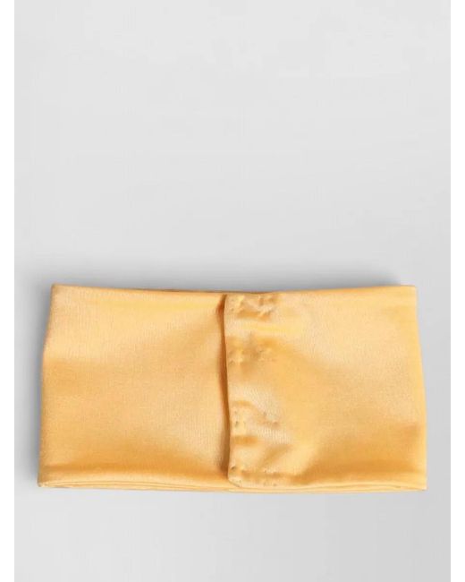 Dolce & Gabbana Orange Nylon Stretch Neck Warmer Scarf