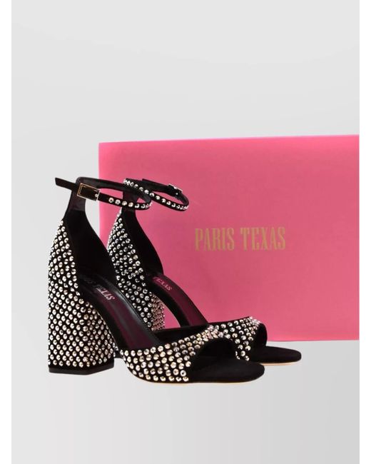 Paris Texas Metallic Suede Leather Sandals