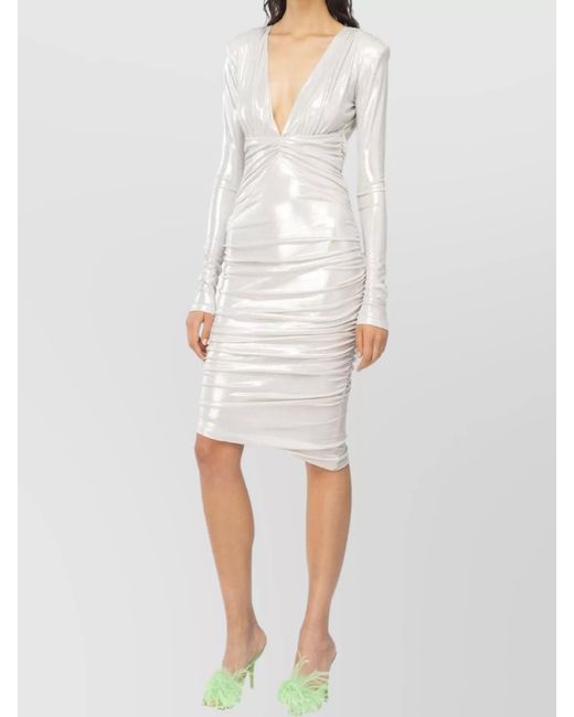 Pinko White Knee-Length Dress