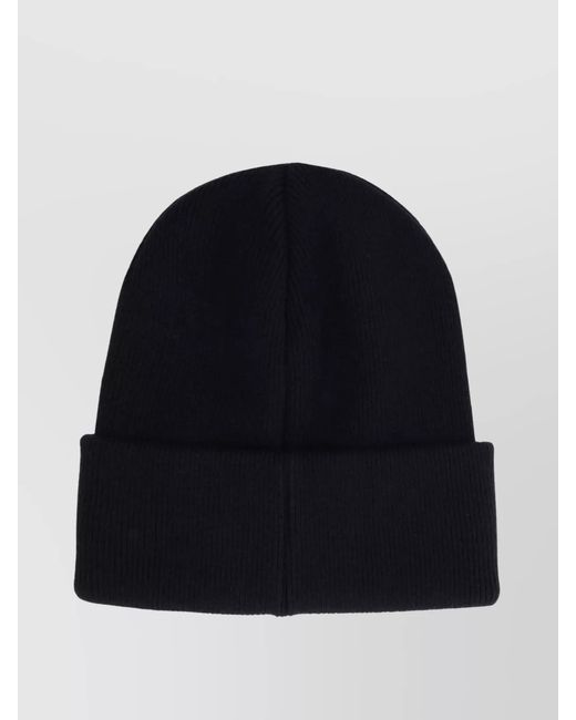 DSquared² Blue Ribbed Wool Beanie for men