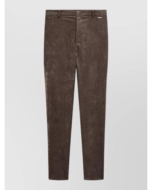 Gucci Brown Tailored Pants Belt Loops Back Pockets