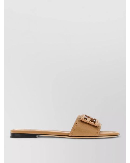 Fendi Multicolor Leather Baguette Sandals Open Toe Buckle