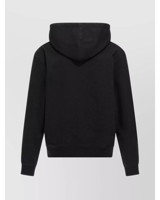Jil Sander Black Logo Hoodie With Drawstring Hood for men