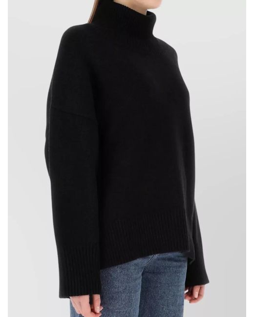 Chloé Black Drop Shoulders Oversized Cashmere Sweater