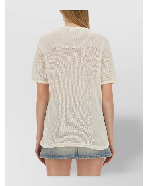 Courreges Natural Regular-Fit Logo T-Shirt
