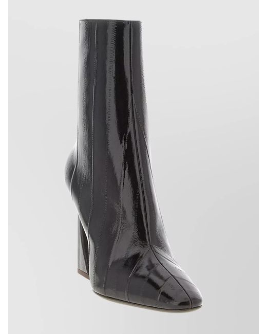 Fendi Black Leather Ankle Boots