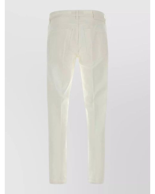 PT Torino White Denim Straight-Leg Jeans for men