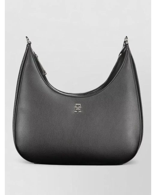 Tommy Hilfiger Black Half-Moon Shoulder Bag