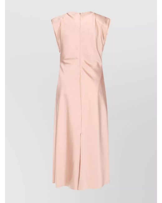 AMI Pink Knee-Length Midi Dress
