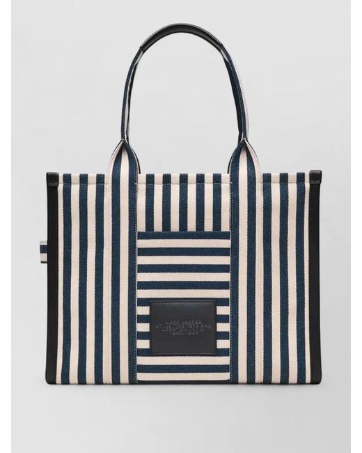 Marc Jacobs White Large Canvas Tote Bag Embroidered Logo