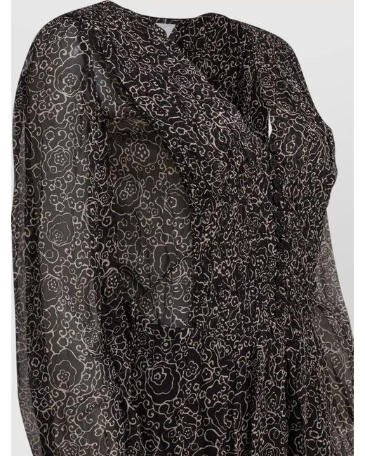 Isabel Marant Black Viscose Mini Dress