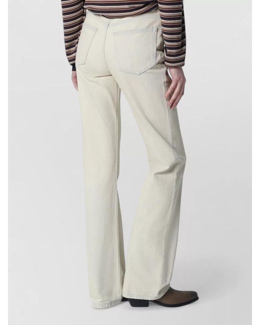 A.P.C. White Denim Straight-Leg Jeans