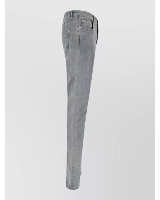 Rick Owens Gray Straight-Leg Denim Jeans for men