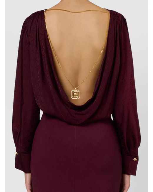 Elisabetta Franchi Purple Blouse