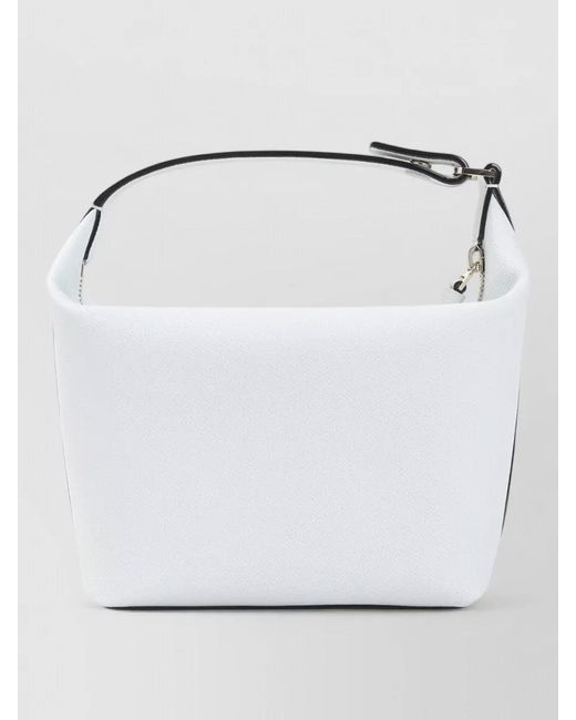 Valextra Gray Mochi Leather Pouch Shoulder Bag