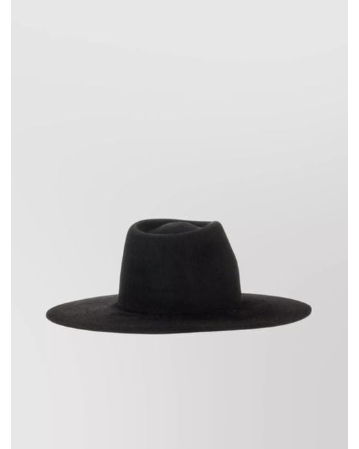 Ruslan Baginskiy White Felt Fedora Hat
