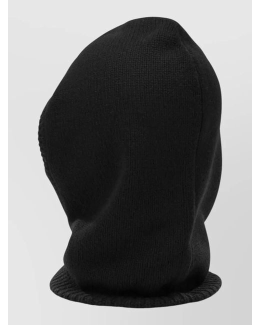 Lisa Yang Black Knitted Hooded Gloves Stretchable Casual
