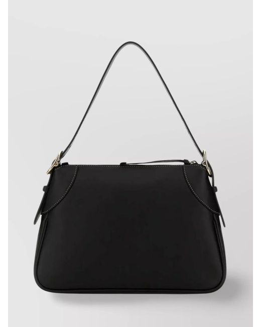 Gucci Black Gg Enblem Medium Leather Shoulder Bag