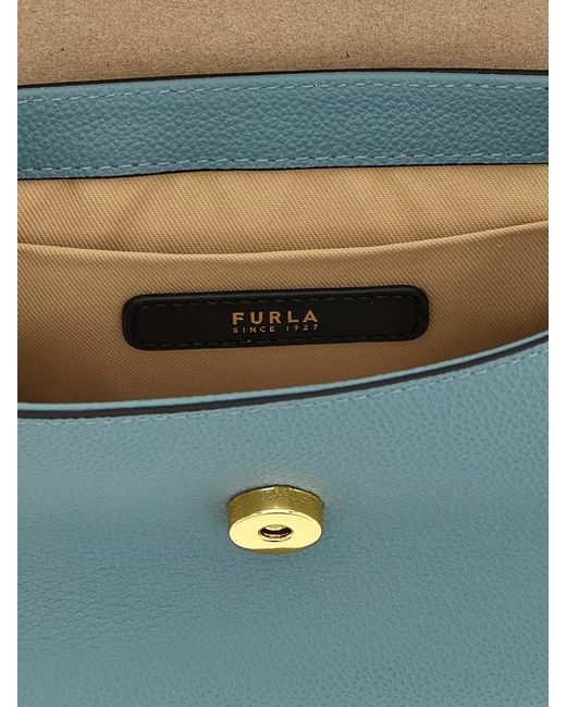 Furla Blue Moonlight Mignon Crossbody Bag Top Handle