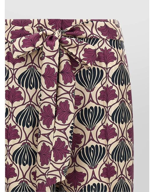 Max Mara White Silk Wide-Leg Trousers