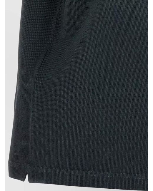 McQueen Gray Skull Motif Polo Shirt Short Sleeves for men