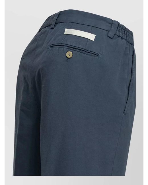 Briglia 1949 Blue Tailored Trousers Featuring Front And Back Pockets for men