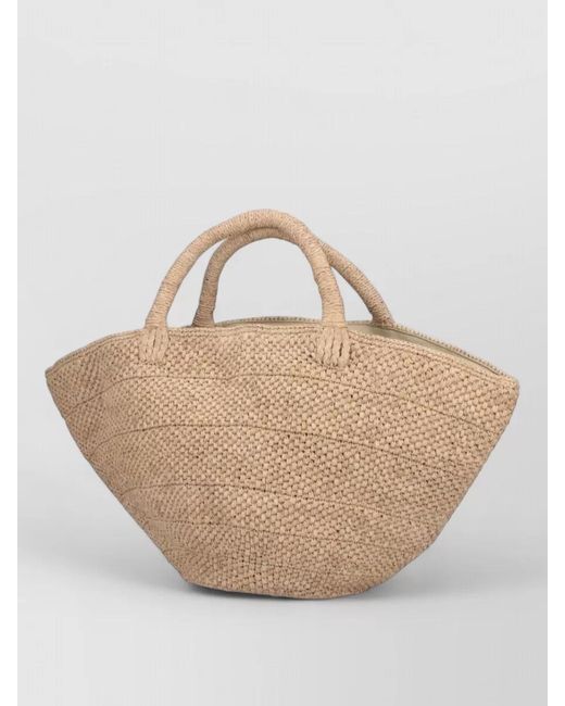 IBELIV Natural Raffia Tote Bag
