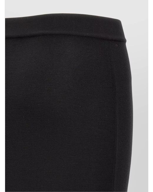 Saint Laurent Black Wool Pencil Skirt